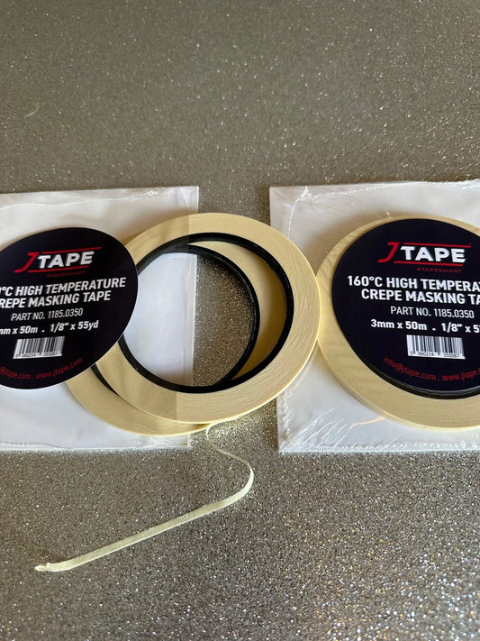 1/8 inch JTAPE TAN High-performance, masking tape individual roll