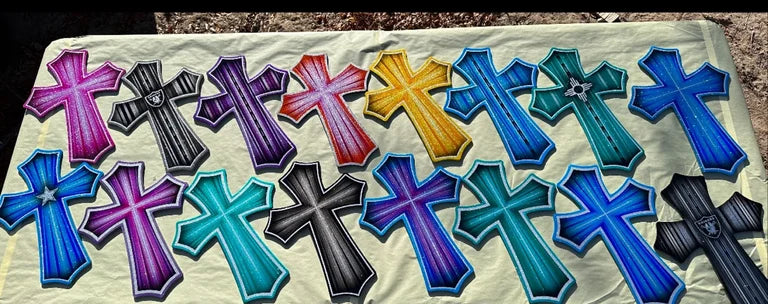 15inch custom painted crosses