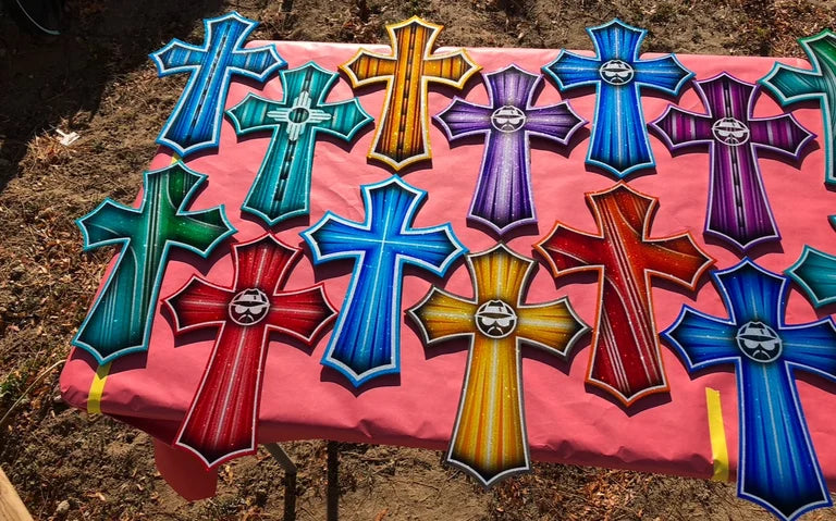 15inch custom painted crosses