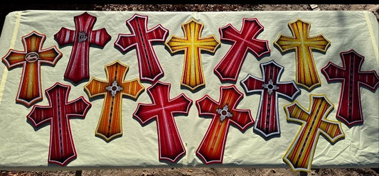 15inch custom painted crosses