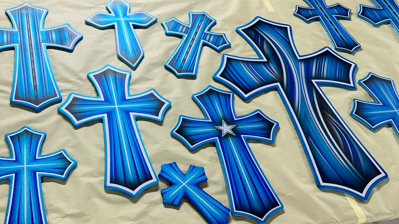 DIY Lowrider Pattern Cross Kit with Two 15in. Crosses