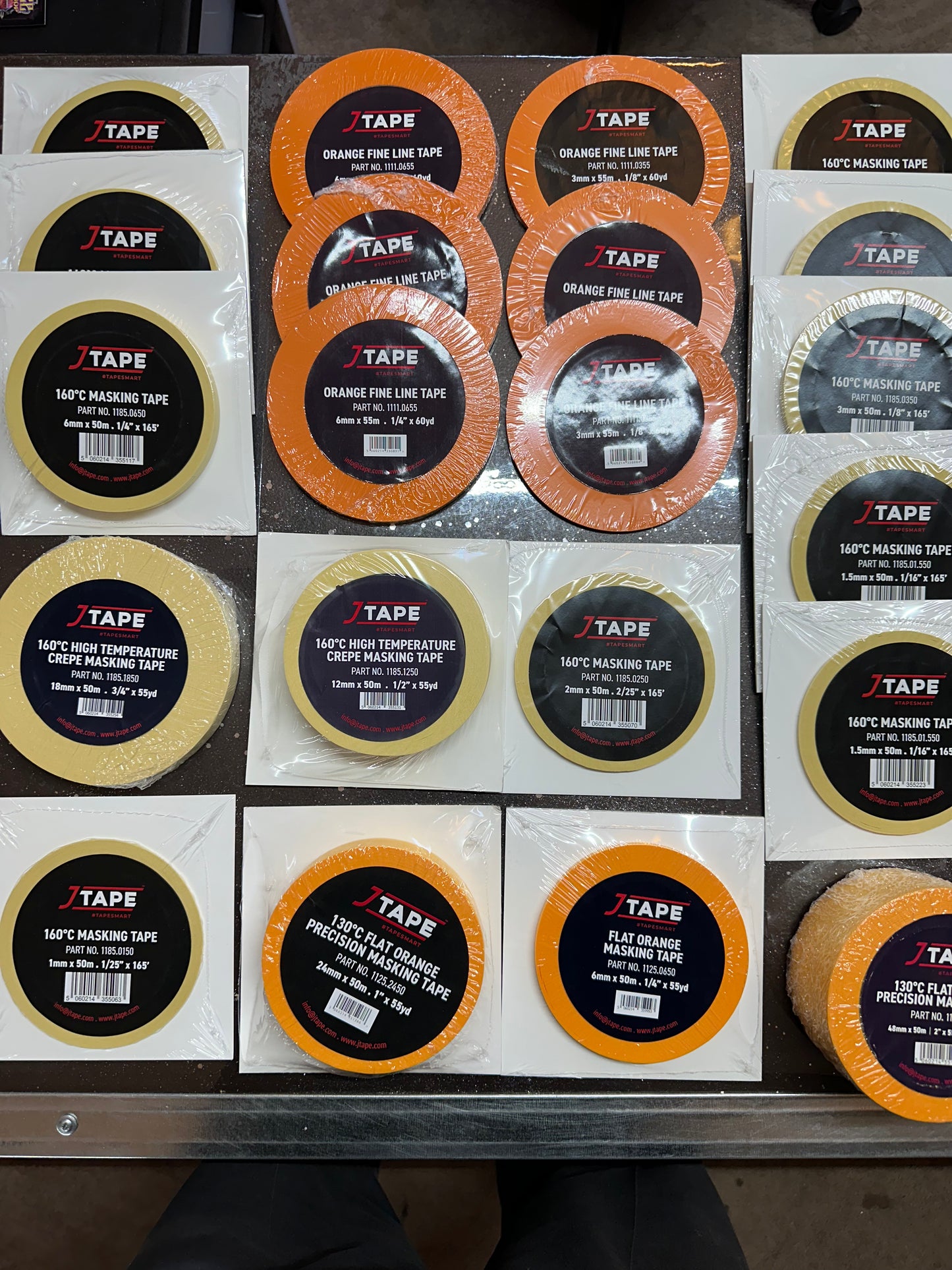 J-tape 21 roll kit Masking and Vinyl fine line , Precision masking tape low tack